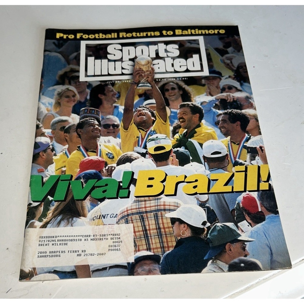 Sports Illustrated July 25, 1994 Viva Brazil World Cup Champions 224